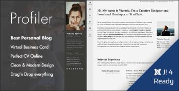 TZ Profiler - Personal Blog Joomla 4 Template